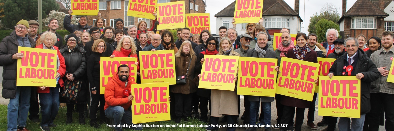 Barnet Labour Party banner