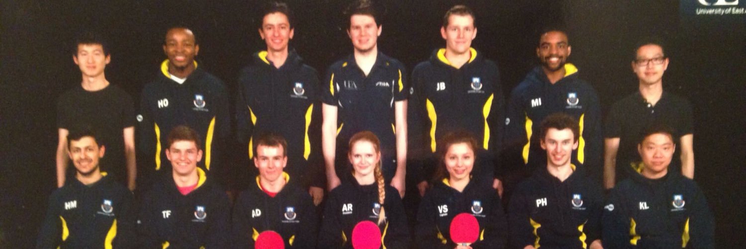 UEA Table Tennis banner