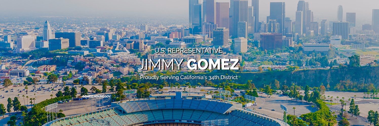 Rep. Jimmy Gomez banner