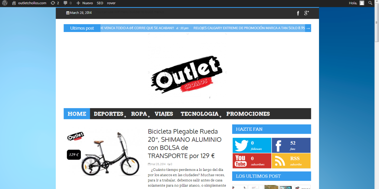 OutletChollos's profile banner image