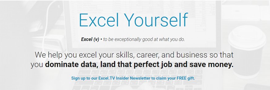 ExcelTV banner