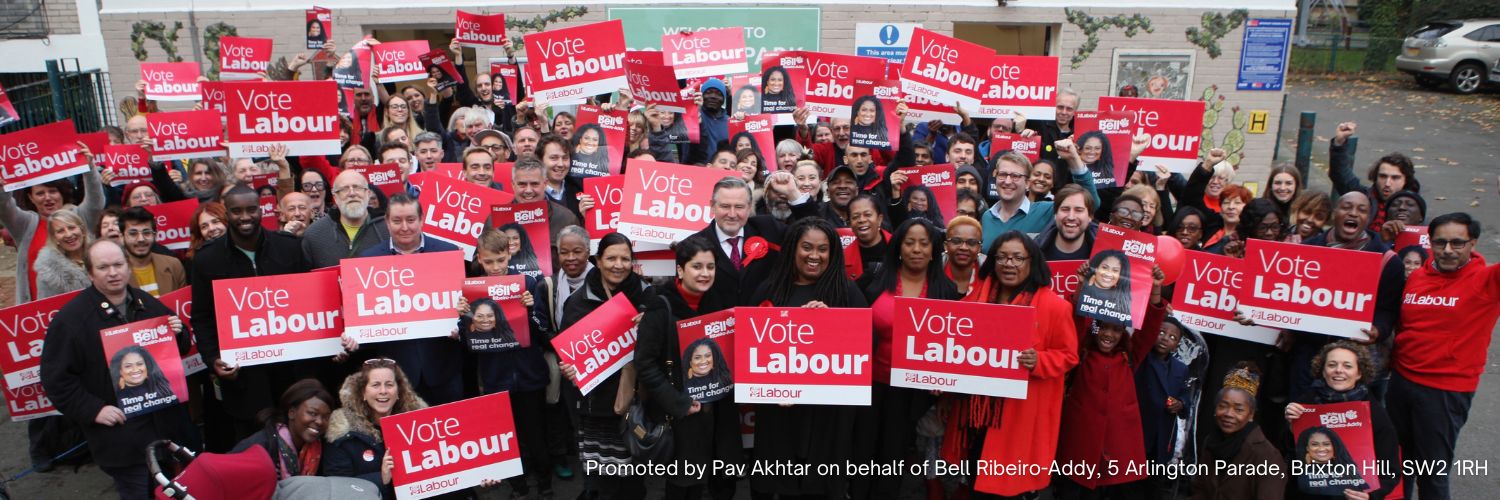 Bell Ribeiro-Addy MP's banner