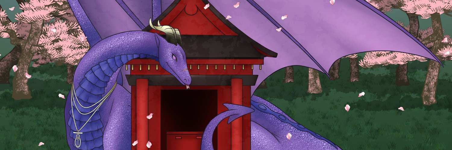 Shou_Crit |🐉💜| Violet Dragon Vtuber banner