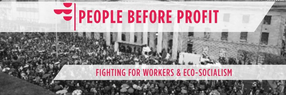 People Before Profit's banner
