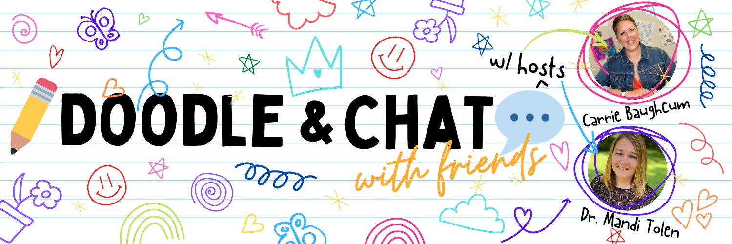 Carrie Baughcum (she/her)✏️💬#DoodleAndChat Profile Banner