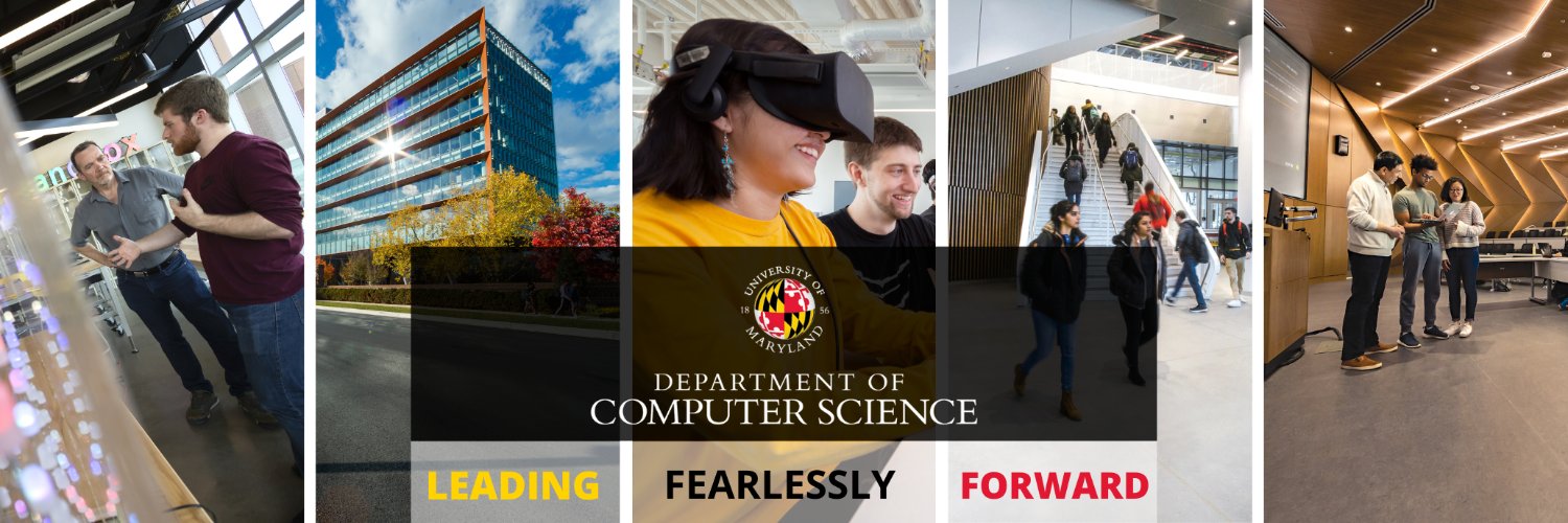 UMD Department of Computer Science Profile Banner