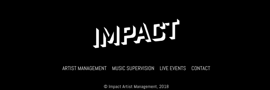 Impact Artist Mgmt banner
