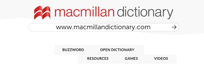 Macmillan Dictionary banner