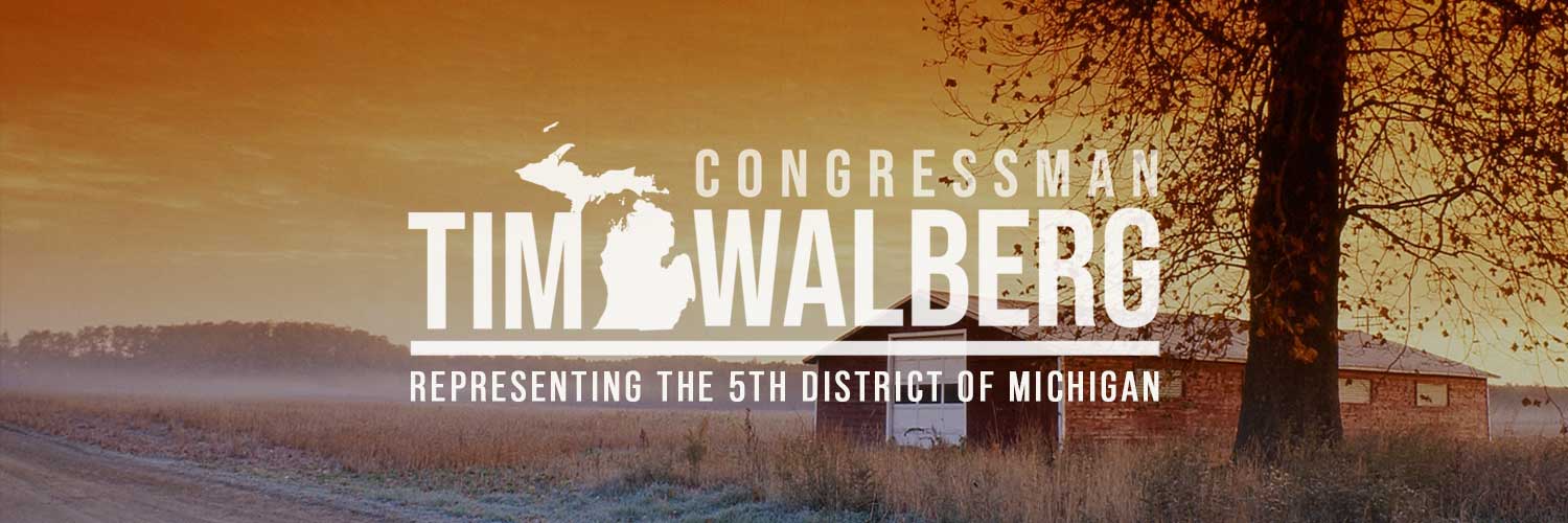 Rep. Tim Walberg's banner