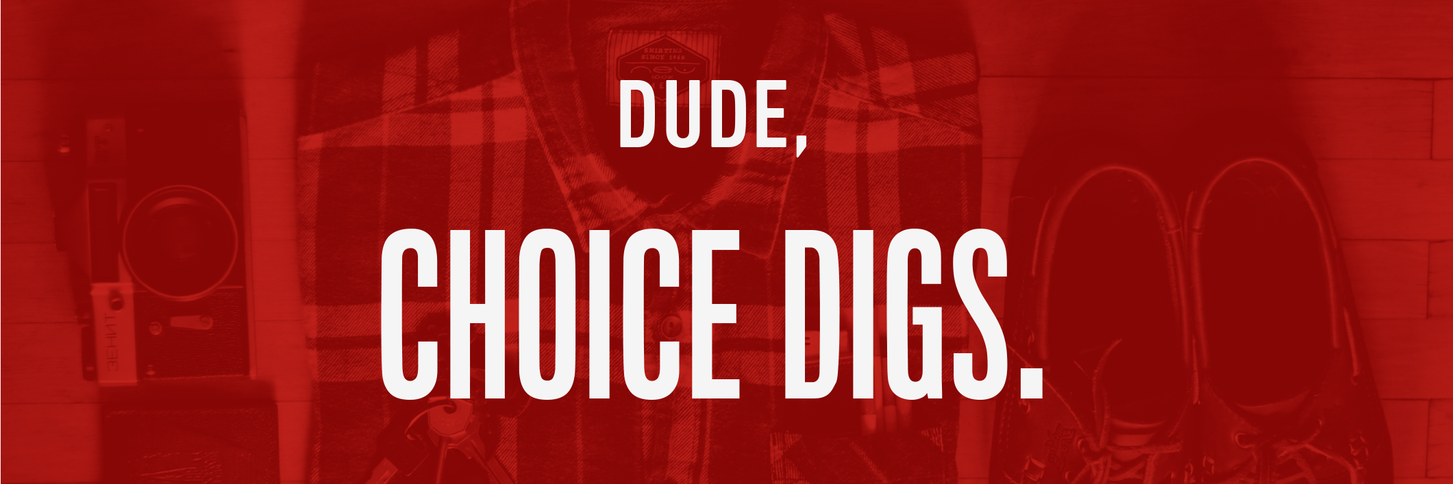 Dude Shopping banner