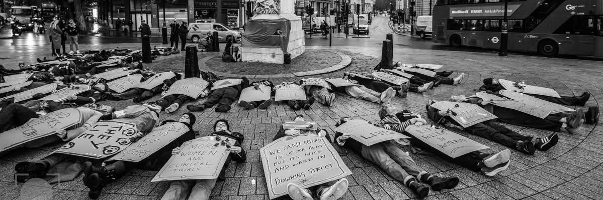 ACT UP London banner