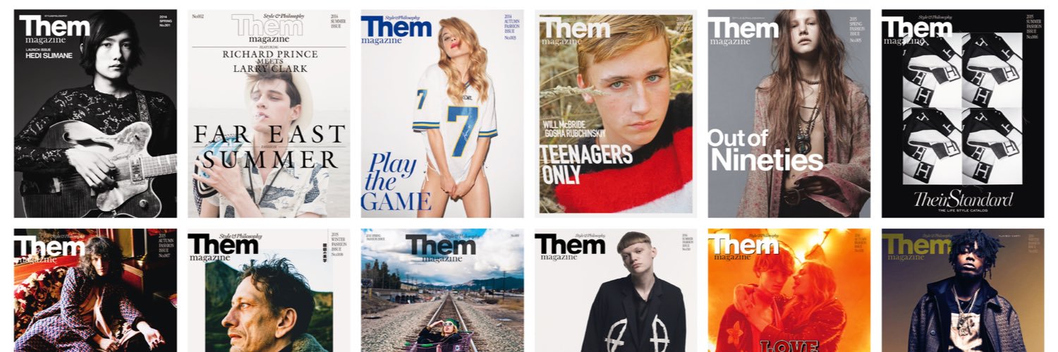 Them magazine's banner