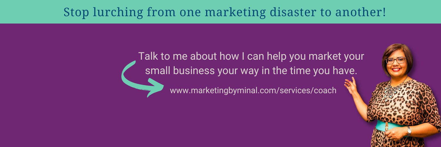 Minal Patel - Marketing by Minal banner