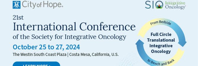 Society for Integrative Oncology's banner