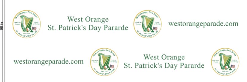 West Orange Parade Committee banner