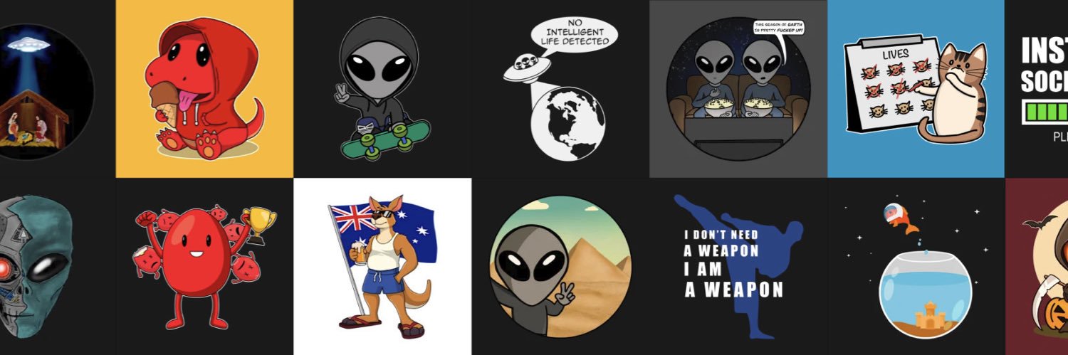 SpaceAlienTees's profile banner image