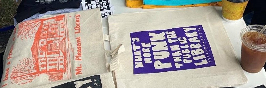 Mt. Pleasant Library Friends banner