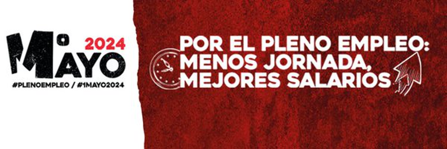 CCOO Industria Madrid #PlenoEmpleo #1Mayo2024 Profile Banner