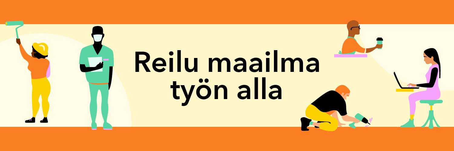 SASK (Suomen ammattiliittojen solidaarisuuskeskus) banner