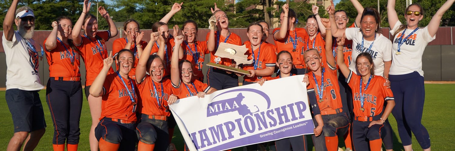 Walpole High School Softball banner