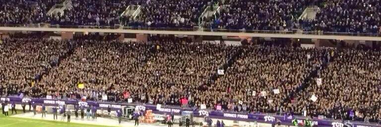 TCU STUDENT SECTION banner