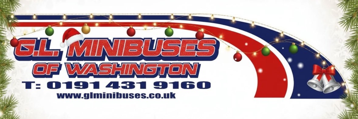 G.L. Minibuses, Washington, North East of England banner