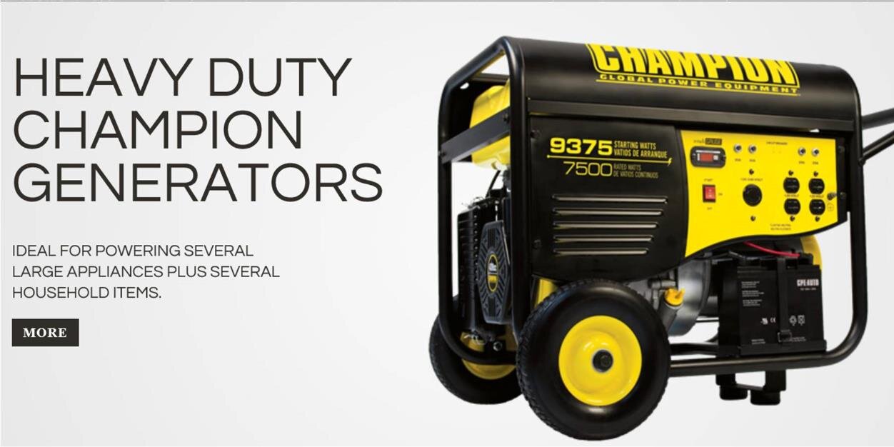 Champion Generators banner