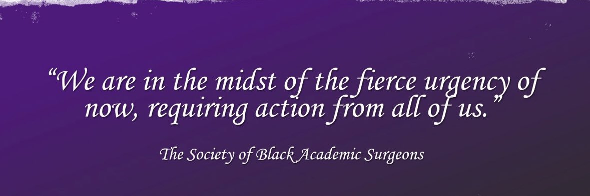 Society of Black Academic Surgeons's banner