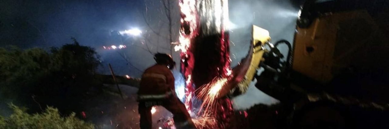 rustic fireman's banner
