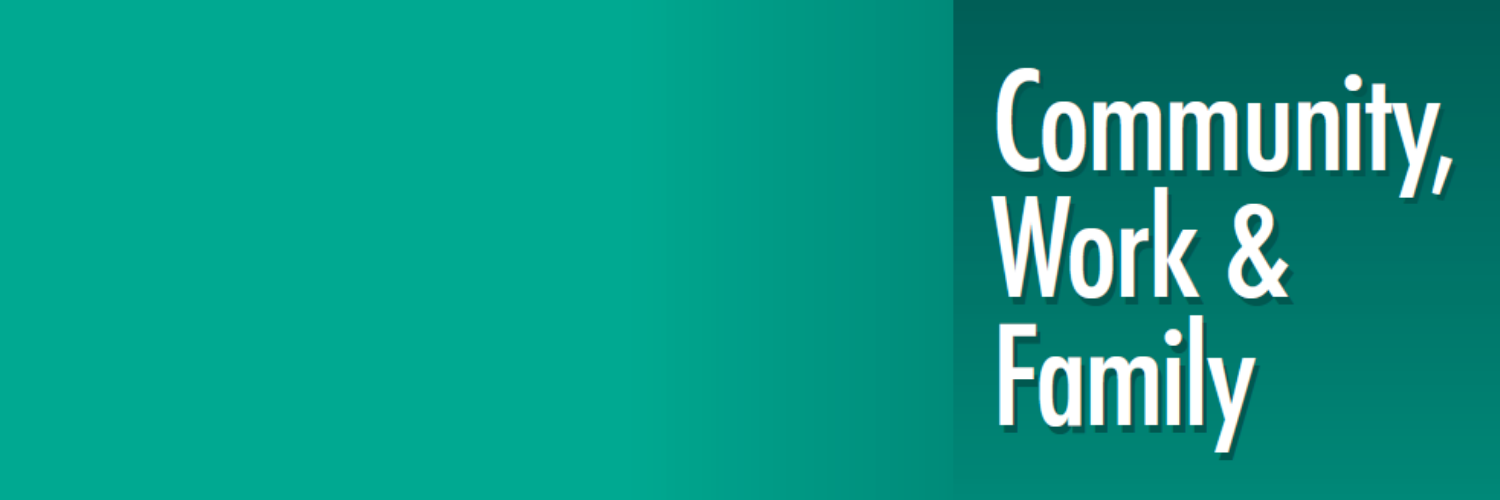 Community, Work & Family Journal banner