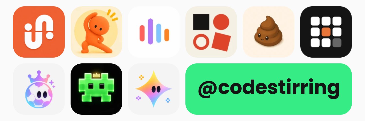 codestirring's profile banner image