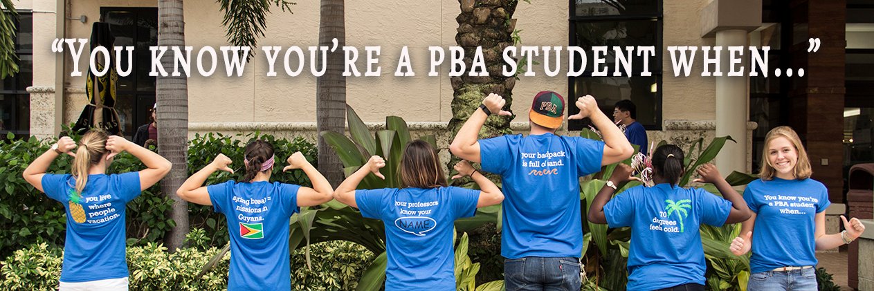 Palm Beach Atlantic banner