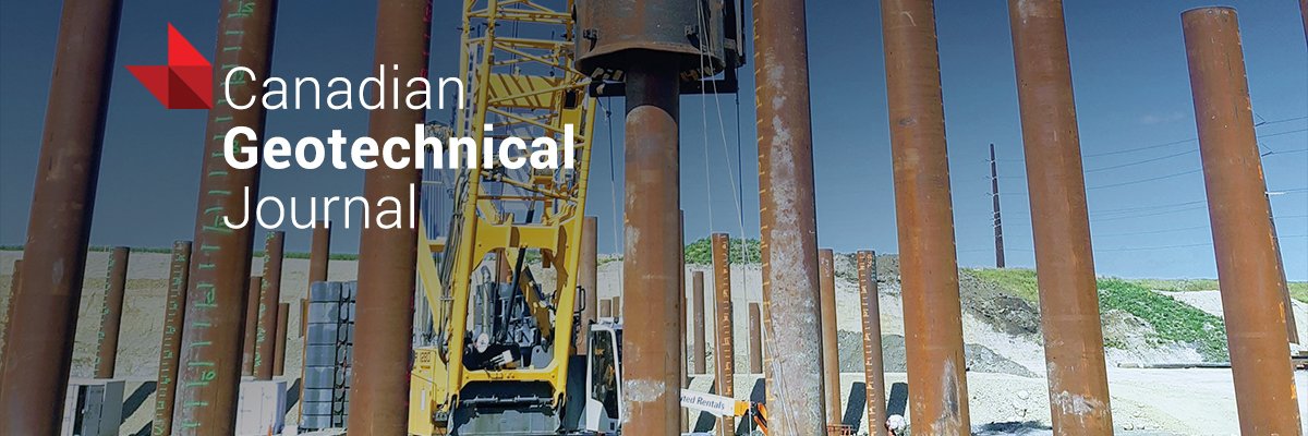 Canadian Geotechnical Journal banner