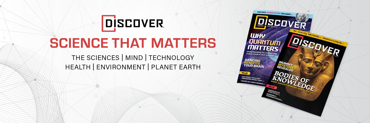 Discover Magazine's banner