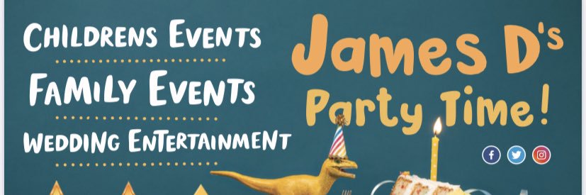 James D's Party Time banner