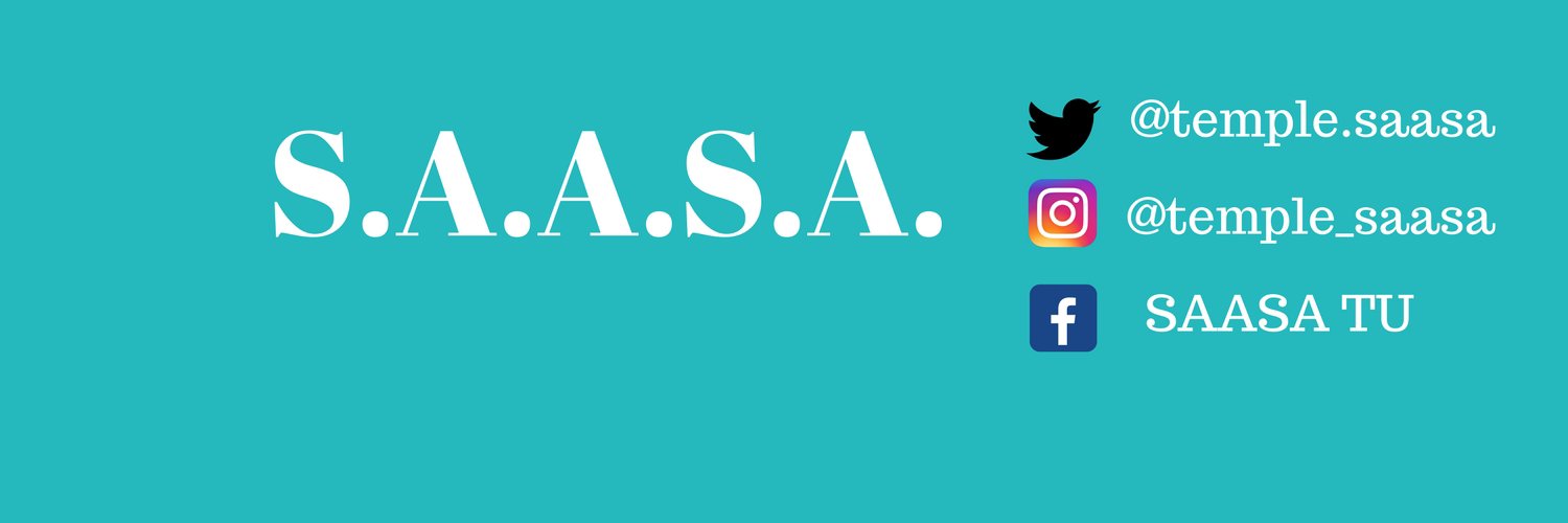 S.A.A.S.A. at Temple banner