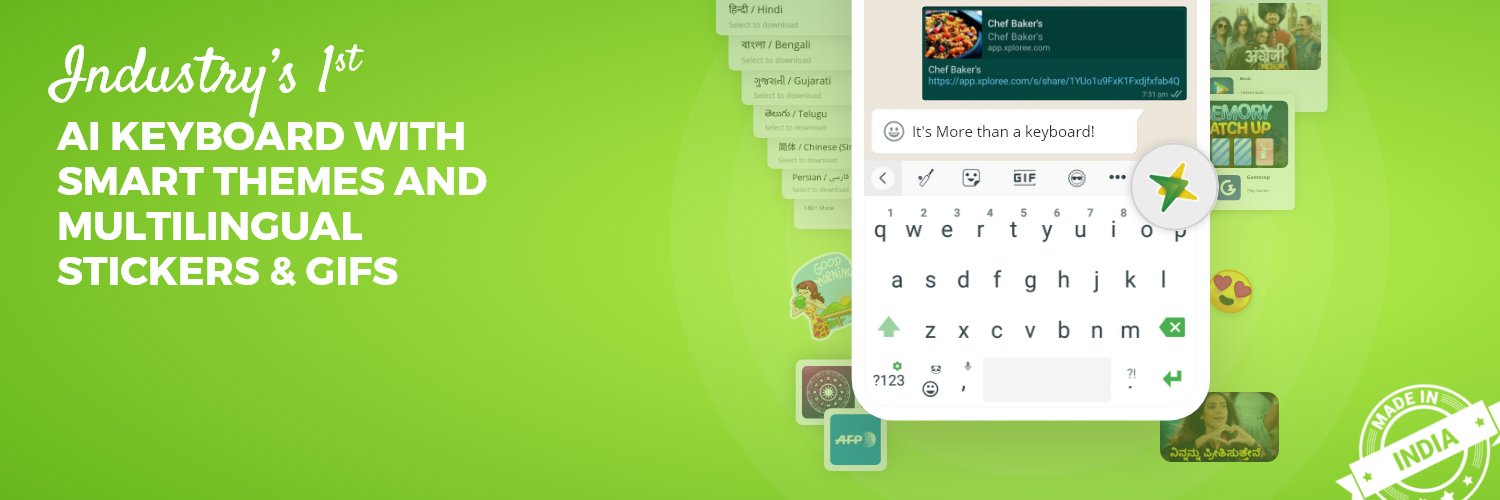 Xploree AI Keyboard banner