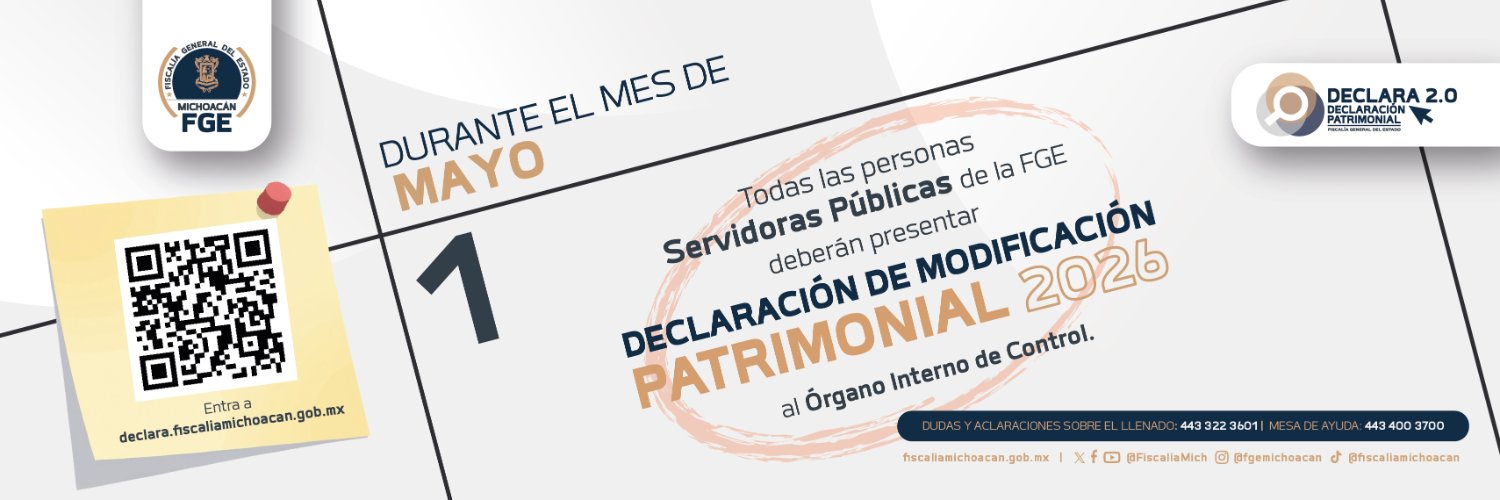 Fiscalía General de Michoacán banner