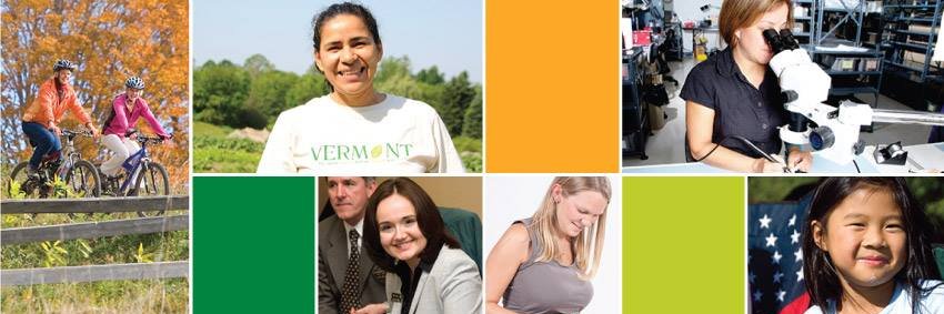 VT Commission on Women banner