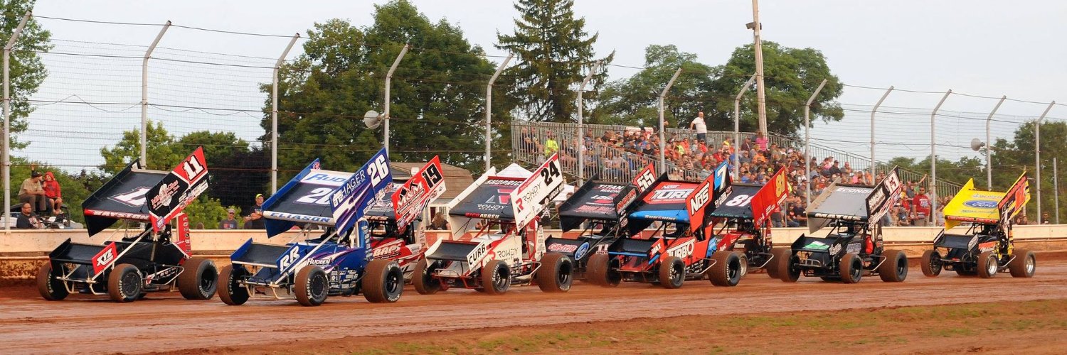 Sharon Speedway's banner