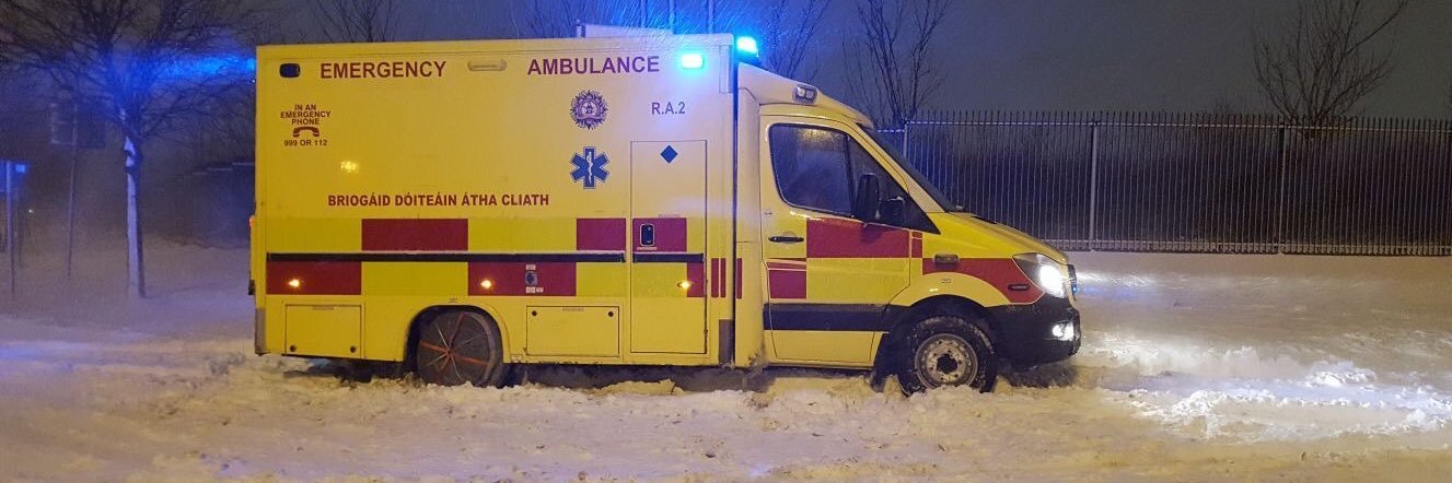 Dublin Fire Brigade Ambulance banner