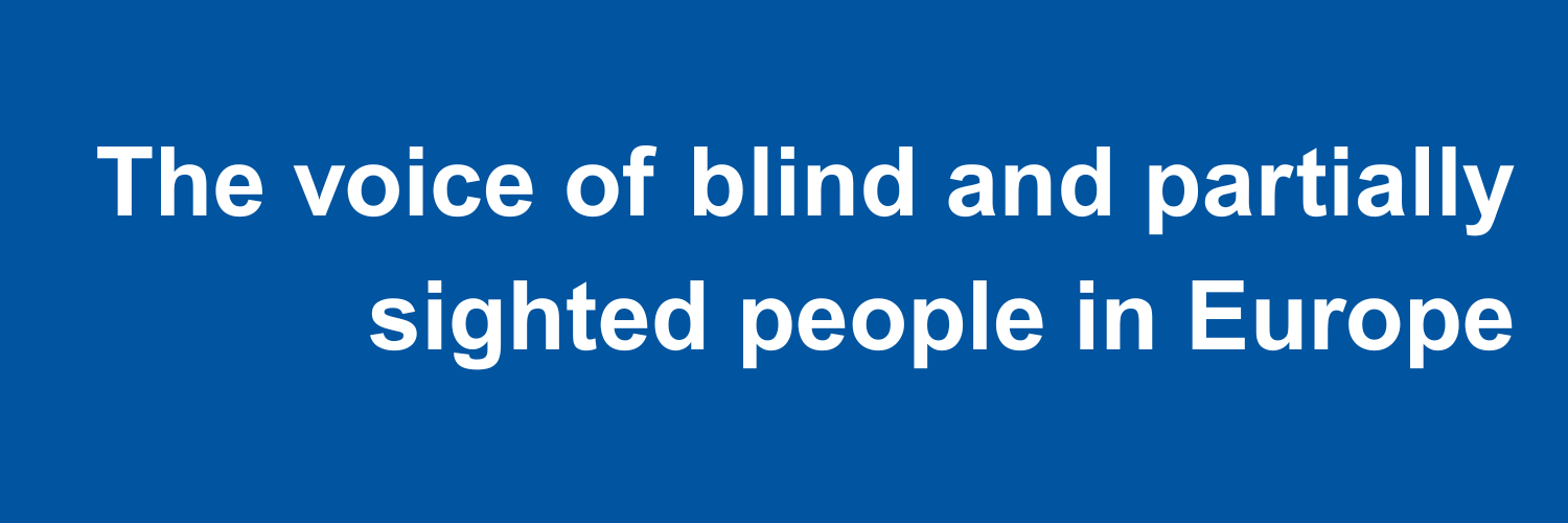 European Blind Union banner
