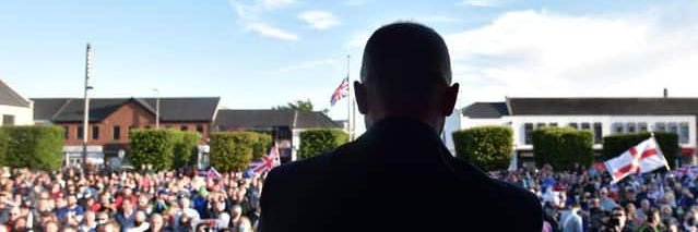 Jamie Bryson's banner