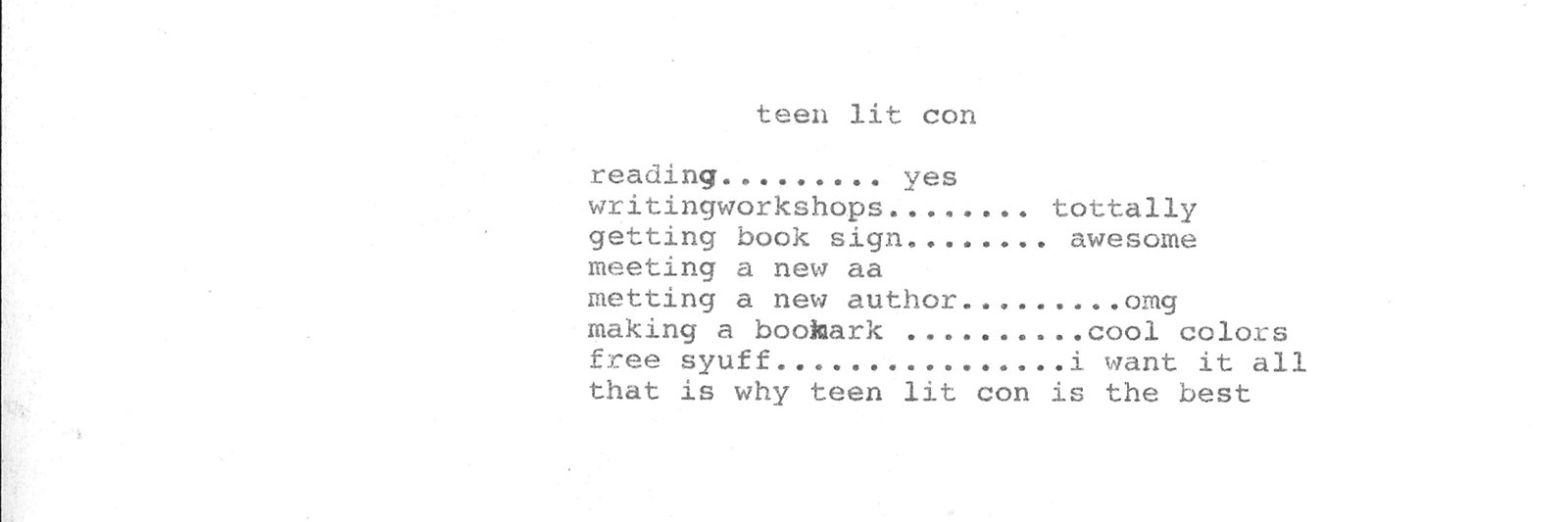 TeenLitCon's profile banner image