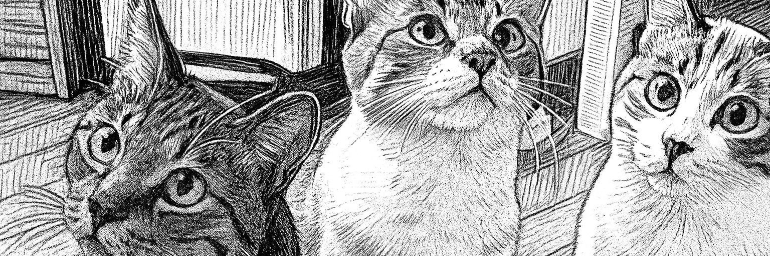 保護猫ラテ、モカ、のあ三姉妹(ФωФ)(元シンガプーラのリナさん) banner