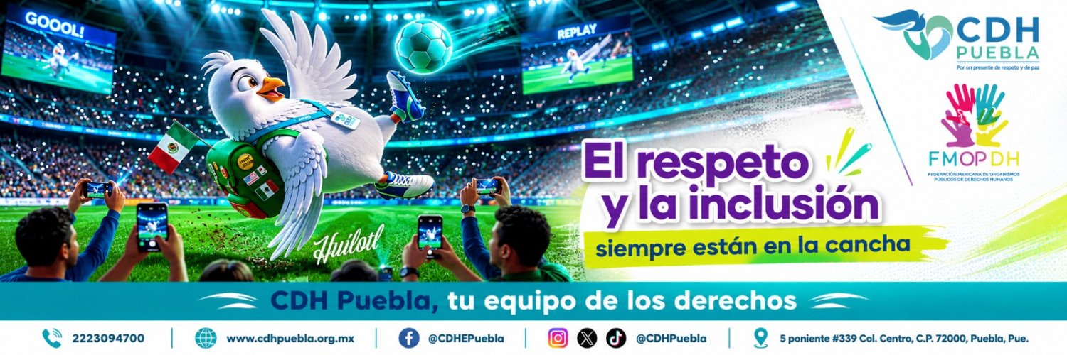 CDHPuebla's profile banner image