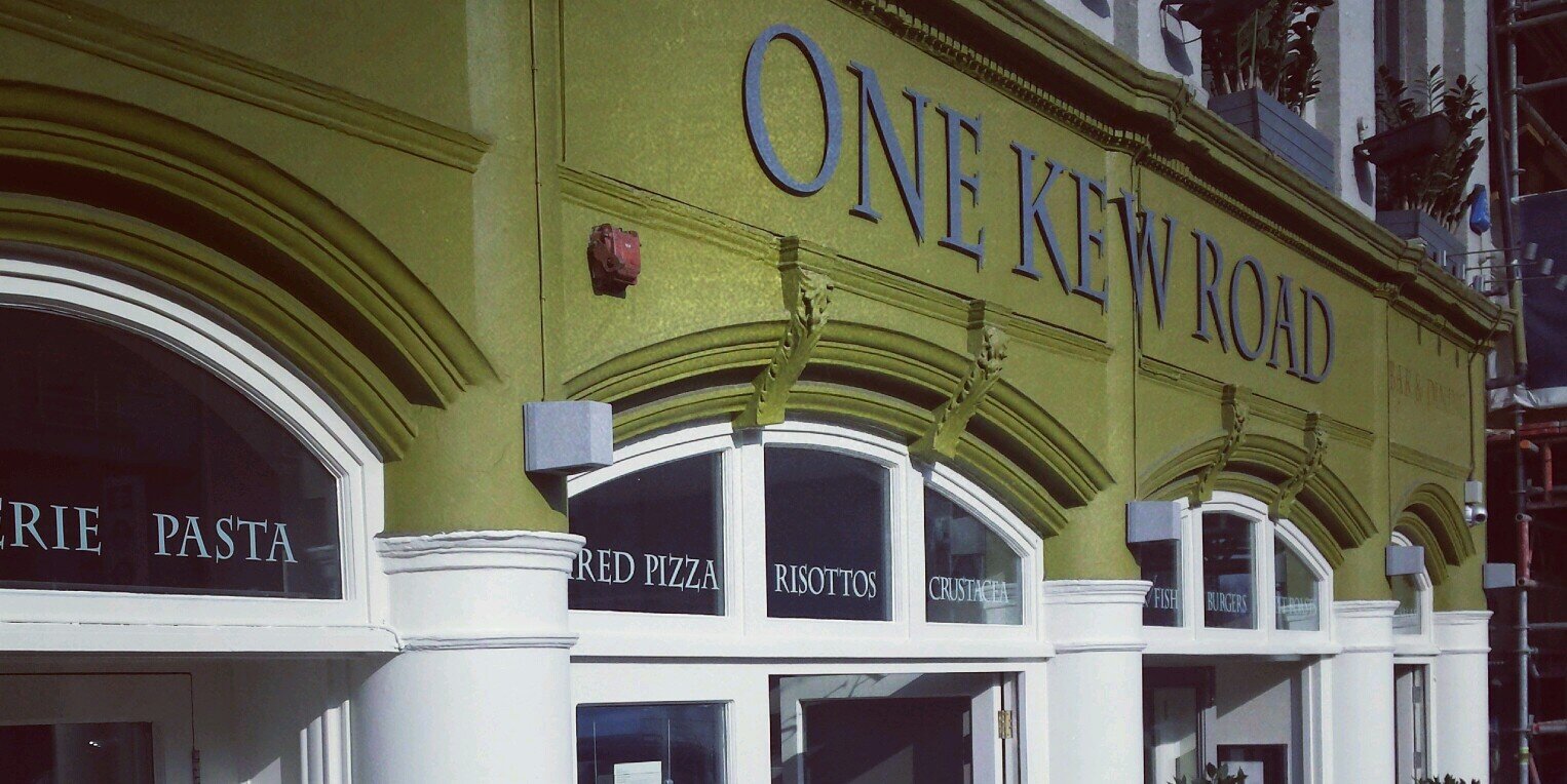 One Kew Road banner