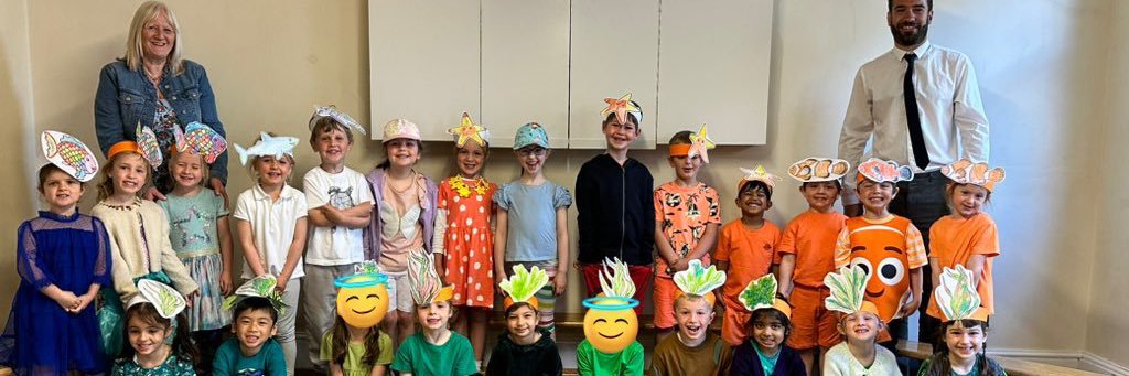 Reception with Mr Bullock and Mrs Howland banner