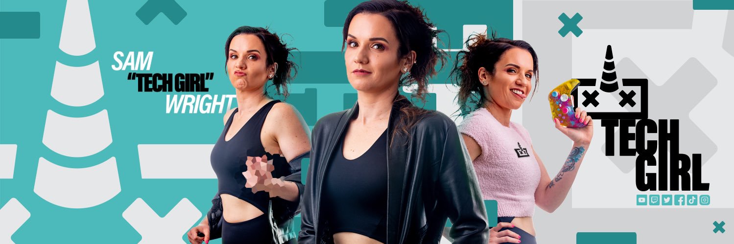 Sam “Tech Girl” Wright's banner