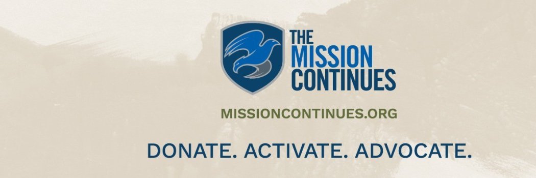 The Mission Continues banner
